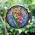 Gladiolus Stained Glass Effect Suncatcher